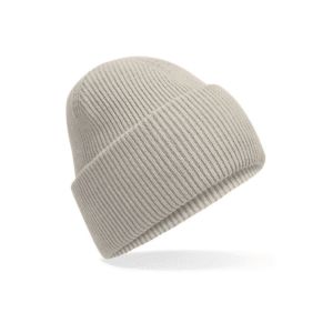 Bonnet à large revers recyclé — Beechfield BF385R - Natural Stone