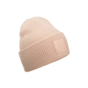 Bonnet à patch carré ton sur ton — Beechfield BF336R - Peach