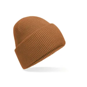 Bonnet à large revers recyclé — Beechfield BF385R - Pumpkin