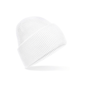 Bonnet à large revers recyclé — Beechfield BF385R - White