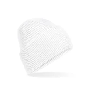 Bonnet à large revers recyclé — Beechfield BF385R - White