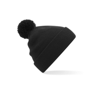 Bonnet pompon enfant acrylique 340 g/m² — Beechfield BF426B - Black