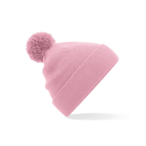 Bonnet pompon enfant acrylique 340 g/m² — Beechfield BF426B - Dusky Pink
