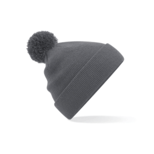 Bonnet pompon enfant acrylique 340 g/m² — Beechfield BF426B - Graphite Grey