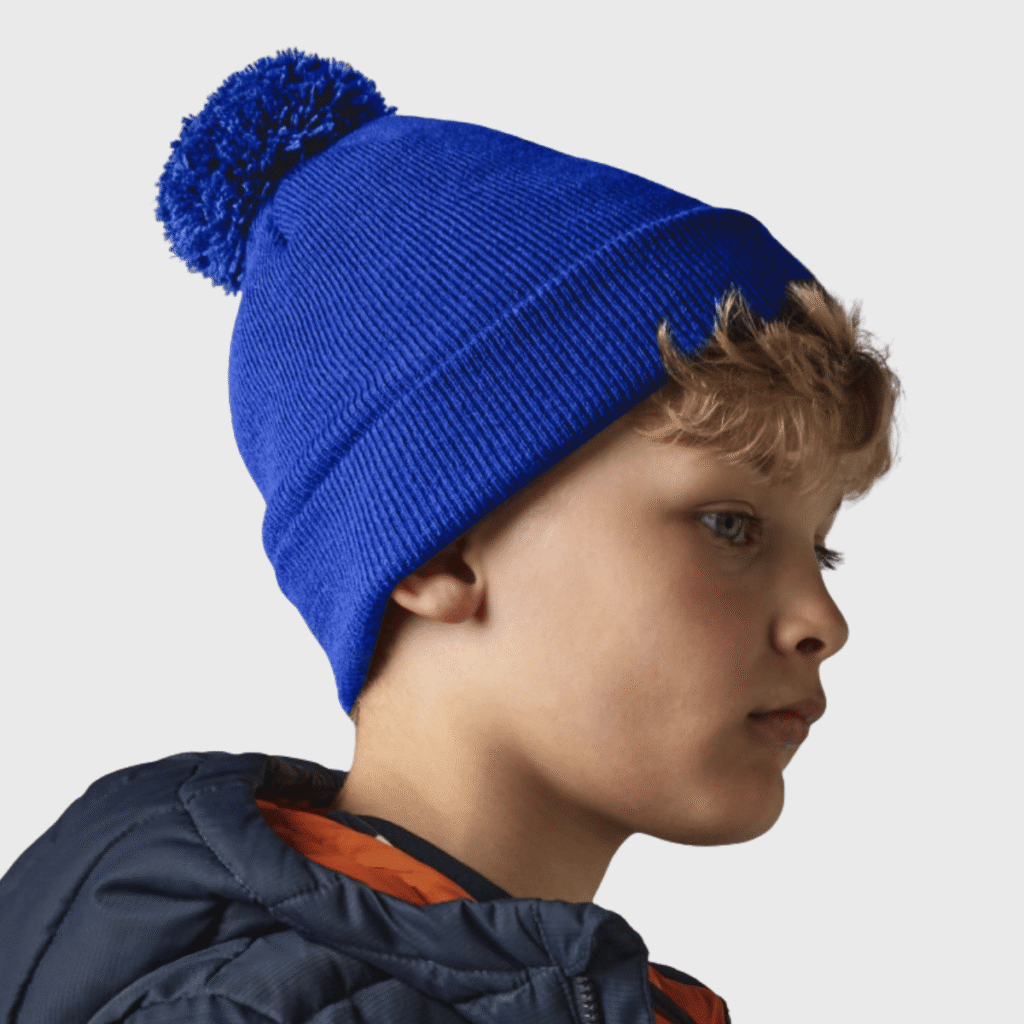 Bonnet pompon enfant acrylique 340 g/m² — Beechfield BF426B