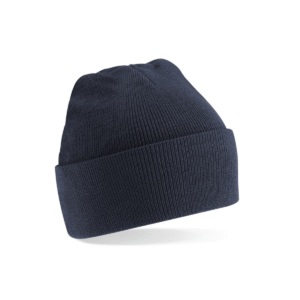 Bonnet enfant acrylique avec rabat — Beechfield BF45B - Navy