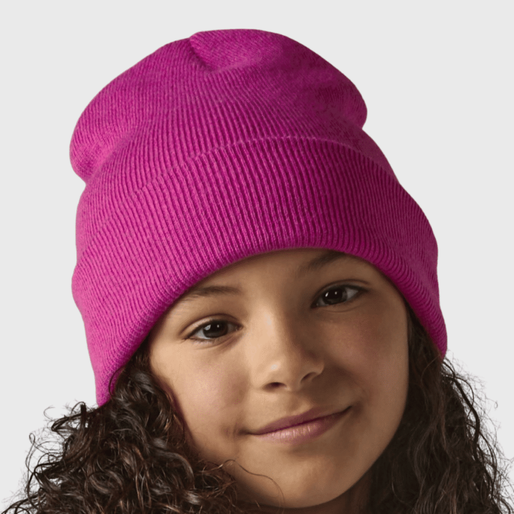 Bonnet enfant acrylique avec rabat — Beechfield BF45B