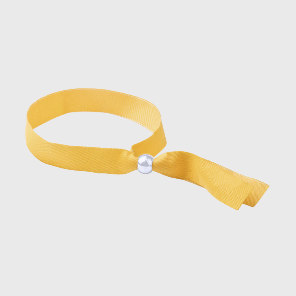 Bracelet réglable polyester et ABS argenté — Mendol