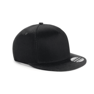 Casquette snapback enfant 5 panneaux coton 190 g/m² — Beechfield BF615 - Black/Black
