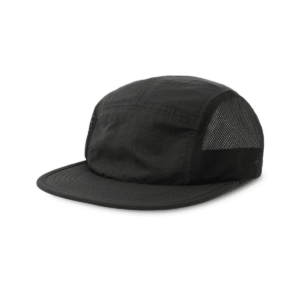Casquette ventilée 5 panneaux recyclée 120 g — Atlantis AT285 - Black