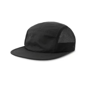 Casquette ventilée 5 panneaux recyclée 120 g — Atlantis AT285 - Black