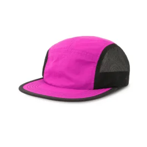 Casquette ventilée 5 panneaux recyclée 120 g — Atlantis AT285 - Fluo Fuchsia