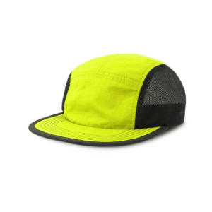 Casquette ventilée 5 panneaux recyclée 120 g — Atlantis AT285 - Fluo Yellow