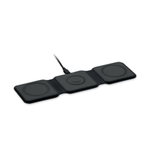 Station de charge pliable 3-en-1 sans fil ABS — MO2145 - Noir