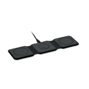 Station de charge pliable 3-en-1 sans fil ABS — MO2145 - Noir