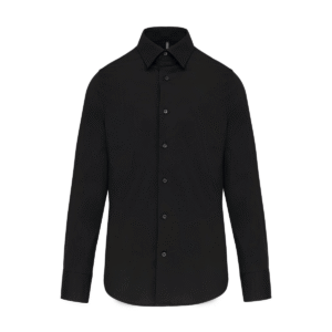 Chemise stretch homme coton élasthanne 120 g/m² — Kariban K529 - Black