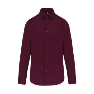 Chemise stretch homme coton élasthanne 120 g/m² — Kariban K529 - Wine