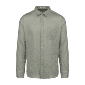 Chemise homme en lin coupe droite — Spasso SP504 - Almond Green