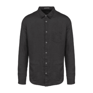 Chemise homme en lin coupe droite — Spasso SP504 - Anthracite Grey