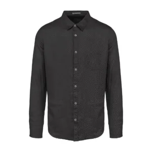 Chemise homme en lin coupe droite — Spasso SP504 - Anthracite Grey