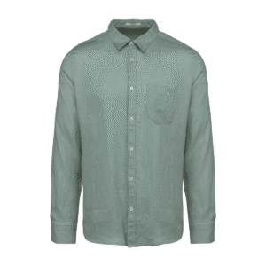 Chemise homme en lin coupe droite — Spasso SP504 - Jade Green