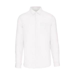 Chemise homme en lin coupe droite — Spasso SP504 - White