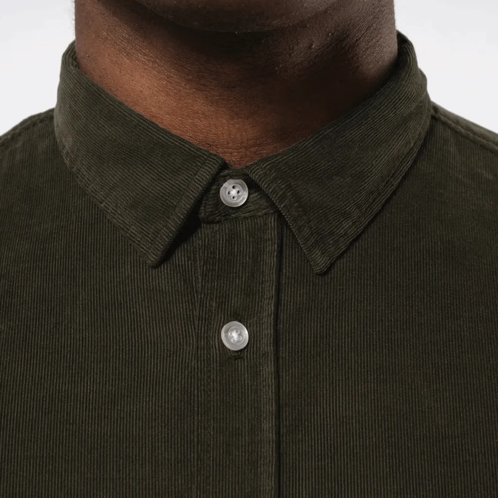 Chemise velours côtelé homme coton 300 g — Kariban K599 - vue 2