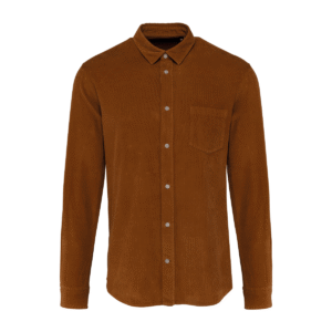 Chemise velours côtelé homme coton 150 g/m² — Kariban K599 - Washed Brandy