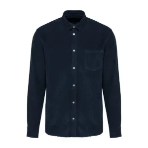 Chemise velours côtelé homme coton 150 g/m² — Kariban K599 - Washed dark navy