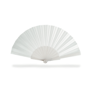 Éventail plastique ABS — 7 coloris - Blanc