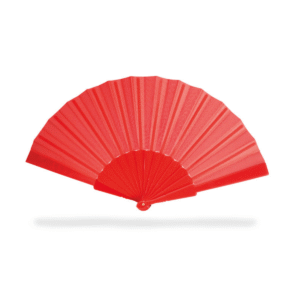 Éventail plastique ABS — 7 coloris - Rouge
