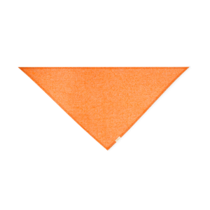 Foulard bandana triangulaire coton recyclé — Romin - Orange