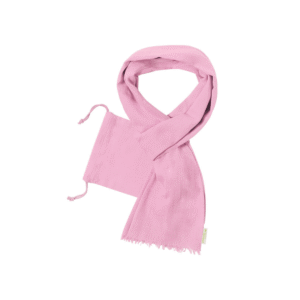 Foulard en coton bio GOTS avec pochon assorti — Betty - Rose