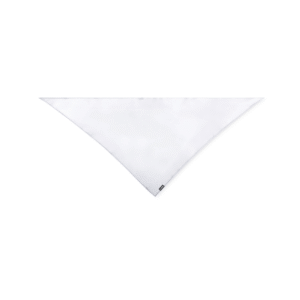 Foulard bandana triangulaire polyester recyclé rPET — Wasat - Blanc