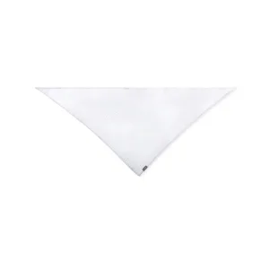 Foulard bandana triangulaire polyester recyclé rPET — Wasat - Blanc