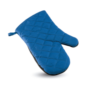 Gant de cuisine coton certifié EN 407 - Bleu Royal