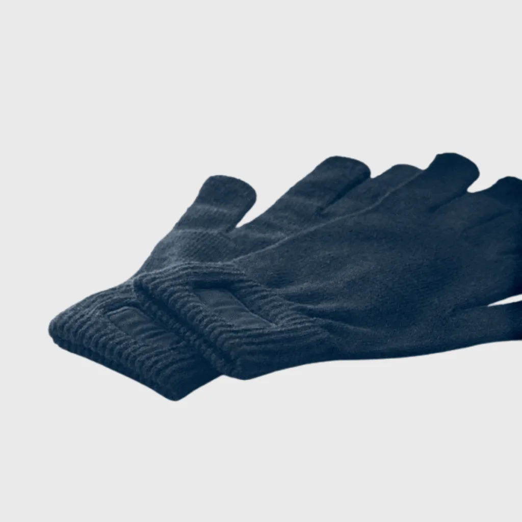 Gants tricotés polyester recyclé avec patch