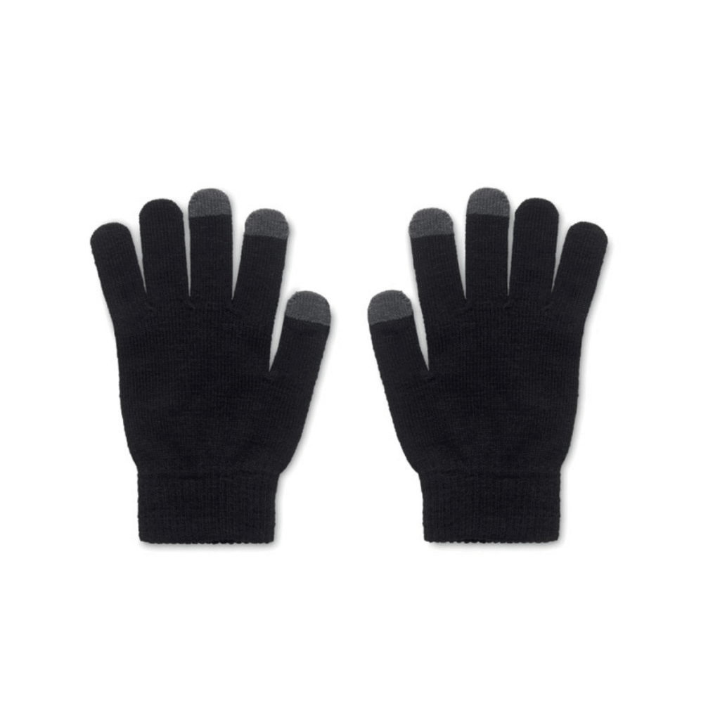 Gants tactiles polyester recyclé étiquette liège