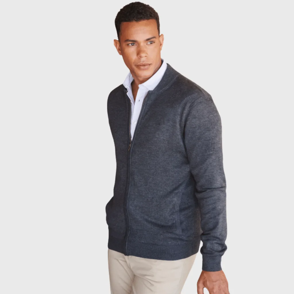 Gilet bomber tricoté zippé unisexe 225 g/m² — Henbury HY718