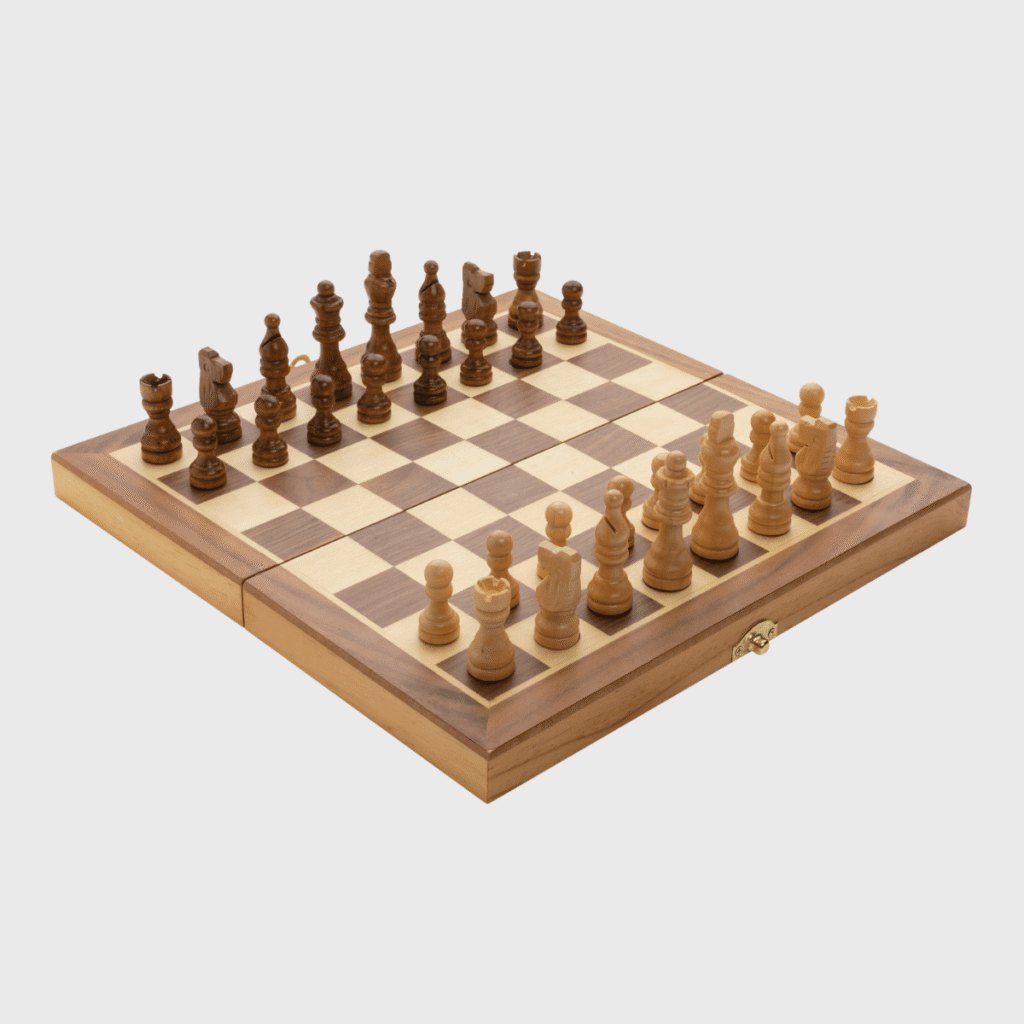 Jeu d'échecs pliable en bois FSC — XD Collection