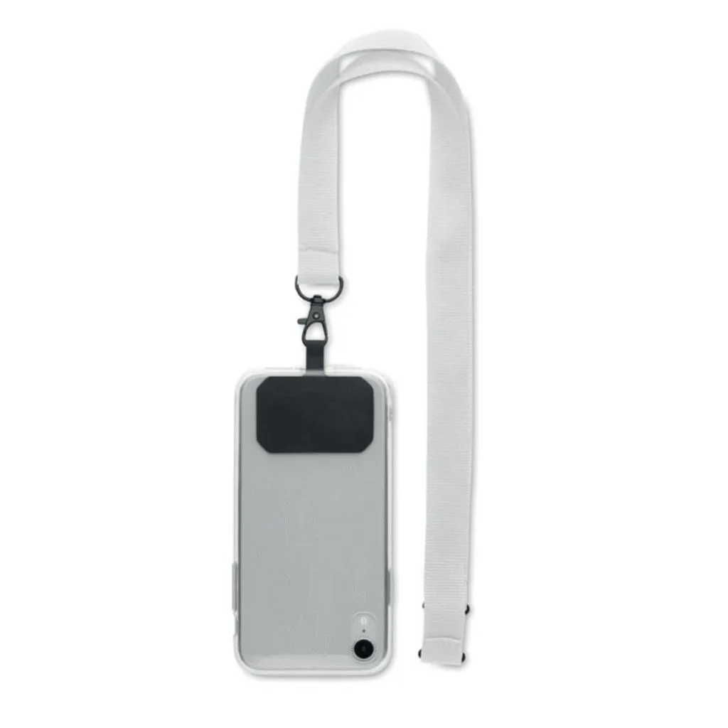 Tour de cou porte-téléphone polyester 55 cm - vue 1