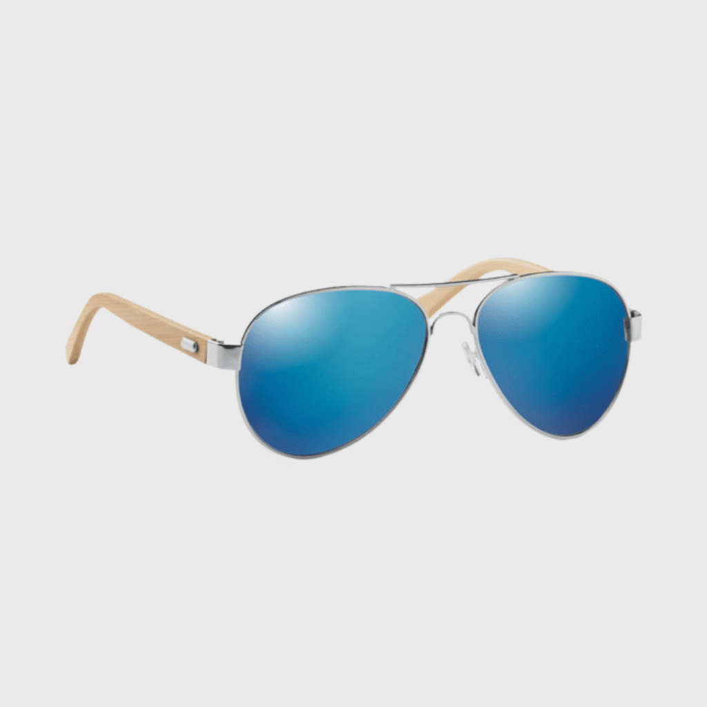 Lunettes de soleil bambou verres miroir UV400 — Honiara