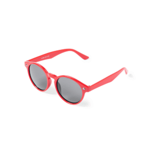 Lunettes de soleil rondes UV400 monture colorée — Nixtu - Rouge