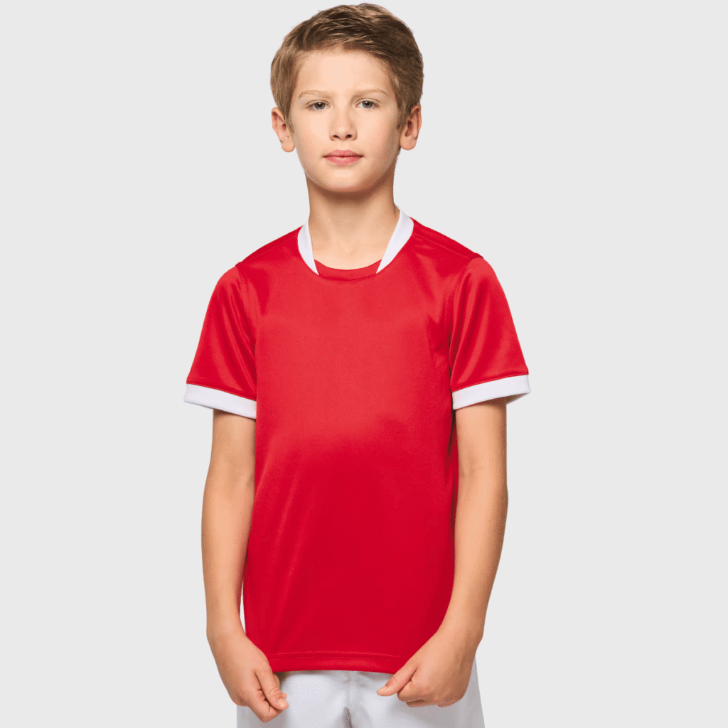 Maillot de rugby enfant manches courtes polyester — Proact PA4028