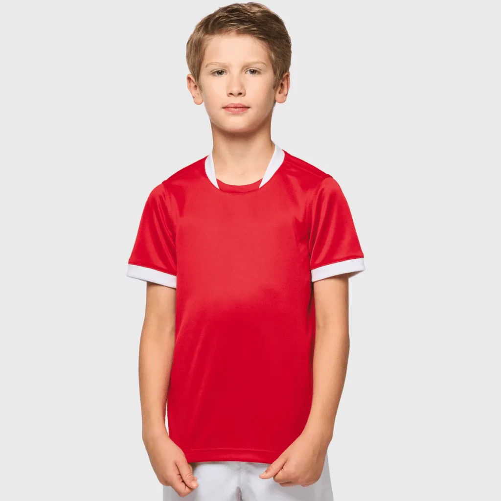 Maillot de rugby enfant manches courtes polyester — Proact PA4028