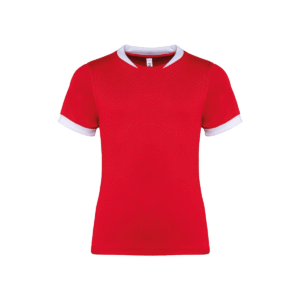 Maillot de rugby enfant manches courtes polyester — Proact PA4028 - Sporty Red