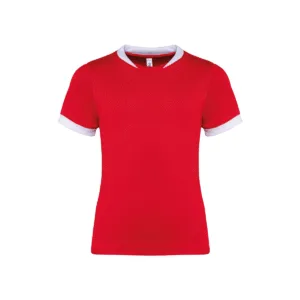 Maillot de rugby enfant manches courtes polyester — Proact PA4028 - Sporty Red