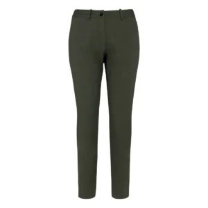 Pantalon chino 7/8 écoresponsable femme coton bio — Native Spirit NS737 - Organic Khaki