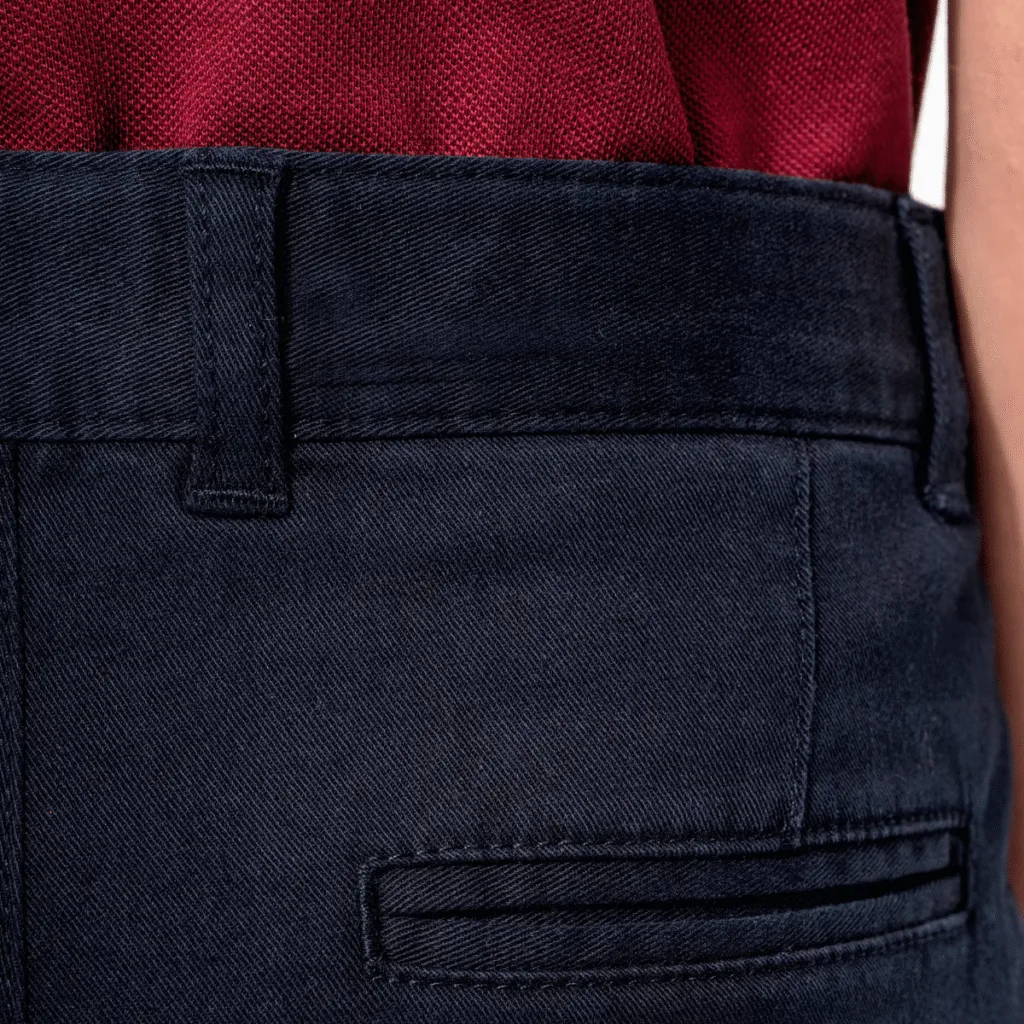 Pantalon chino garçon coton stretch — Kariban K7005 - vue 3