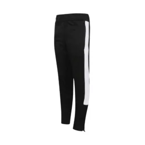 Jogging enfant coupe slim polyester 250 g/m² — Finden Hales LV883 - Black/White